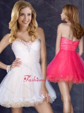 Hot Sale Short Sweetheart Prom Dress with Beading in Organza PME1882FOR