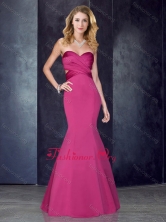 Mermaid Sweetheart Backless Hot Pink Prom Dress in Satin PME1926-1FOR