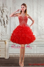 New Style Sweetheart Prom Dresses with Beading and Ruffles  XFNAO092TZBFOR