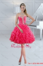 Sweetheart 2015 Cute Prom Gown with Ruffles and Beading XFNAO885ATZBFOR