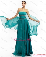 2015 Inexpensive Strapless Prom Dress with Ruching and Beading WMDPD166FOR