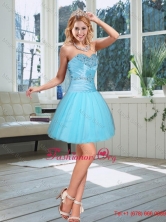 2015 New Style Baby Blue Sweetheart Prom Dress with Beading QDZY735TZCFOR