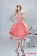 2015 Pretty Puffy Sweetheart Watermelon Prom Dresses with Beading XFNAOA27TZBFOR