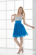 A-line Straps Sleeveless Beading and Ruching Prom Dress FVPD146FOR