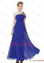 Beautiful Beaded One Shoulder Prom Dresses in Blue DBEE011FOR