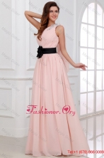 Discount Empire One Shoulder Chiffon Appliques Pink Prom Dress FFPD0473FOR