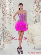 Gorgeous Beading and Ruffles Fuchsia Prom Dresses QDDTA5002-2FOR