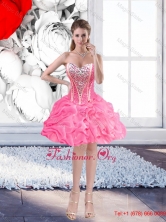 Luxurious Sweetheart Rose Pink Prom Dresses with Beading SJQDDT48003FOR