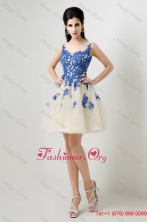 New Arrivals A Line Bateau Prom Dresses with Appliques DBEE364FOR