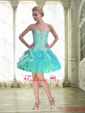 Perfect Ball Gown Sweetheart Beaded Prom Dress with Mini Length SJQDDT55003FOR
