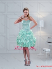 Perfect Ruffled Sweetheart Beaded Prom Dresses in Apple Green XFNAO5825TZBFOR