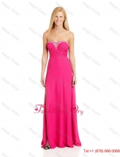 Pretty Empire Sweetheart Prom Dresses with Brush Train in Hot Pink DBEE108FOR