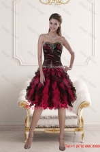 Sweetheart Multi Color Prom Gown with Ruffles and Beading XFNAO5800TZCFOR