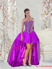Trendy Beading Purple Prom Gowns for 2015 QDDTA1003-3FOR
