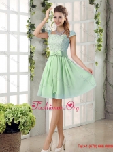 Affordable Square Lace Dama Dresses with Bowknot BMT010E-3FOR