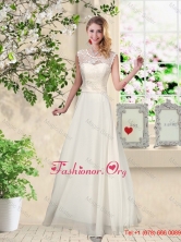 Classical Scoop Appliques Dama Dresses in Champagne BMT060CFOR