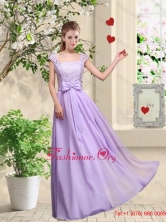 New Style Laced and Bowknot Dama Dresses with Square BMT046AFOR