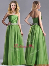 New Style Strapless Beaded Decorated Waist Dama Dress with Side Zipper THPD160FOR