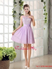 Perfect Dama Dress Ruching with Hand Made Flower in Lilac BMT010FFOR