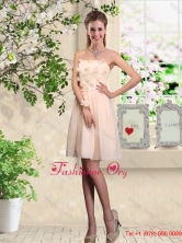 Popular Strapless Laced Dama Dresses with Appliques BMT044CFOR