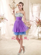 Top Selling Sweetheart Short Sequins Dama Dresses in Multi Color BMT002E-7FOR