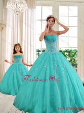 2014 Classical Turquoise Princesita With Princesita with Quinceanera Dresses with Beading QDZY209-1-LGAFOR