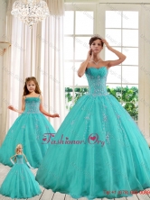 2014 LuxuriousTurquoise Princesita With Quinceanera Dresses with Beading QDZY209-1-LGBFOR