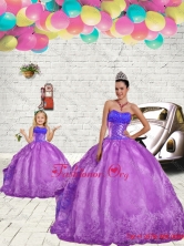 2015 Luxurious Beading and Embroidery  Macthing Sister Dresses  in Purple QDZY429-LG-4FOR