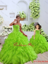 2015 Luxurious Beading and Ruffles Green Princesita with Quinceanera Dresses QDZY034-2-LG-8FOR