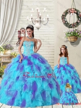 2015 New Arrival Multi-color Dress for Princesita with Beading and Ruffles PDZY471-LG-2FOR