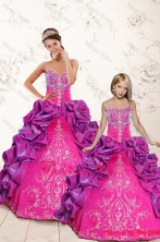 Classic Ball Gown Embroidery Court Train Princesita with Quinceanera Dresses in Purple XFNAOA53-LGFOR