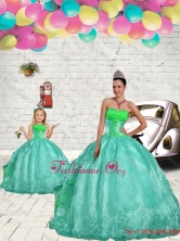 Exquisite Beading and Embroidery Macthing Sister Dresses in Apple Green for 2015 QDZY429-LG-9FOR