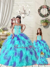 Exquisite Ruffles and Beading Multi-color Macthing Sister Dresses for 2015 PDZY471-LG-3FOR