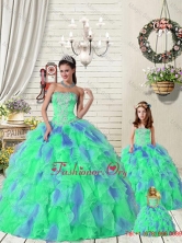 Exquisite Ruffles and Beading Multi-color Princesita with Quinceanera Dresses for 2015 Summer PDZY471-LG-4FOR