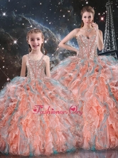 Gorgeous Ball Gown Macthing Sister Dresses with Beading and Ruffles for Fall  QDDTA99002-LGFOR