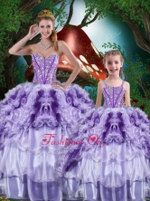 Hot Sale Ball Gown Macthing Sister Dresses with Ruffled Layers QDDTA82002-LGFOR
