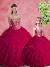 Lovely Ball Gown Sweetheart Macthing Sister Dresses with Beading SJQDDT95002-LG-1FOR