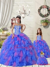Organza Appliques Princesita with Quinceanera Dresses with Beading and Ruffles PDZY471-LG-1FOR