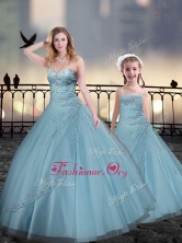 Popular 2016 Sweetheart Macthing Sister Dresses with Beading XFQD963-8-LGFOR