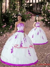 Popular Satin and Organza Appliques Macthing Sister Dresses in White and Fuchsia PDZY569-LG-7FOR