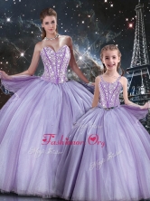 Sweet Ball Gown Beading Macthing Sister Dresses in Lavender QDDTA93002-LGFOR