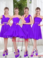 2016 Fall A Line Bowknot Dama Dresses in Purple BMT001-4FOR