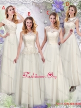 Feminine Champagne Laced Dama Dresses with Appliques BMT060FOR