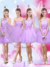Sophisticated A Line Lavender Dama Dresses with Lace and Bowknot BMT036FOR
