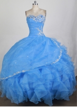 2012 Pretty Ball Gown Sweetheart Neck Floor-Length Quinceanera Dresses Style JP42649