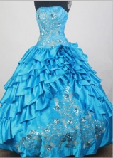 2012 Unique Ball Gown Strapless Floor-Length Quinceanera Dresses Style JP42638
