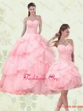 2015 Cute Sweetheart Beaded Quinceanera Dresses with Ruffled Layers MLXN911415TZFOR