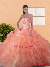 2015 Dynamic Quinceanera Dresses with Beading and Ruffles QDDTD16002-1FOR