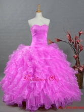 2015 Perfect Sweetheart Quinceanera Dresses with Beading and Ruffles SWQD002-10FOR