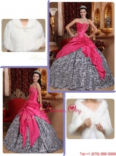 2016 Best Simple Hot Pink Ball Gown Sweetheart Quinceanera Dresses QDZY367AFOR